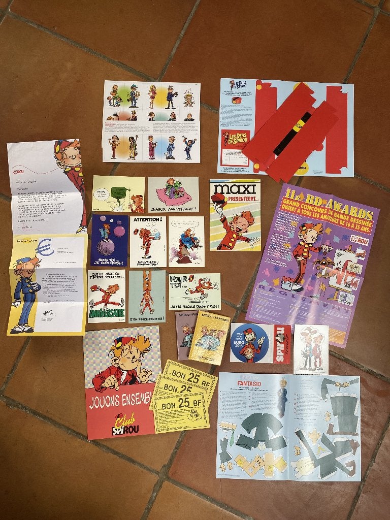 Robbedoes verzamel items Tome & Janry, Verzamelen, Ophalen of Verzenden, Guust of Robbedoes, Gebruikt, Plaatje, Poster of Sticker