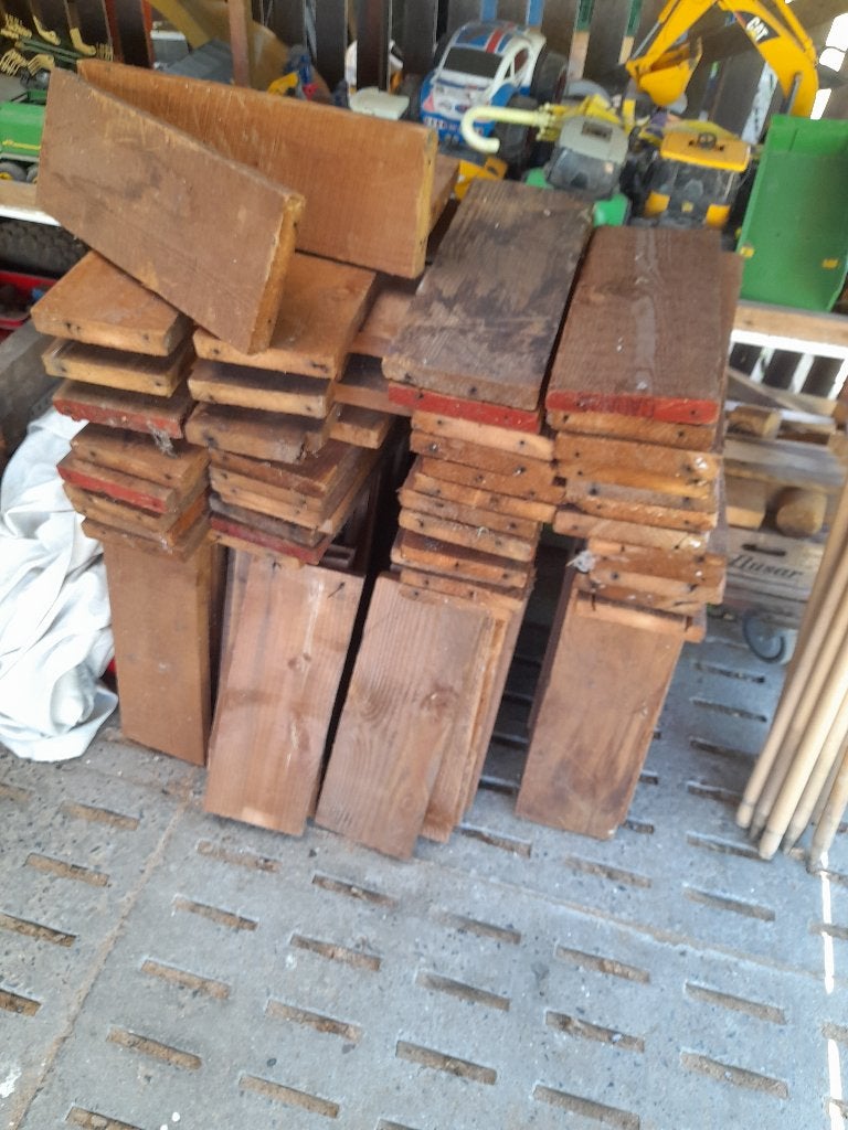 hout en balken, Doe-het-zelf en Bouw, Hout en Planken, Ophalen, Gebruikt, 25 tot 50 mm, 300 cm of meer