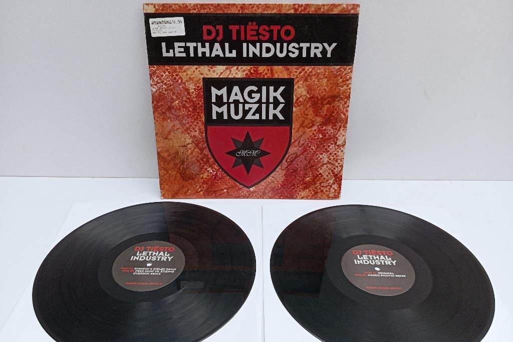 2 LP  DJ Tiësto  LETHAL INDUSTRY, Cd's en Dvd's, Vinyl | Dance en House, Gebruikt, Ophalen of Verzenden