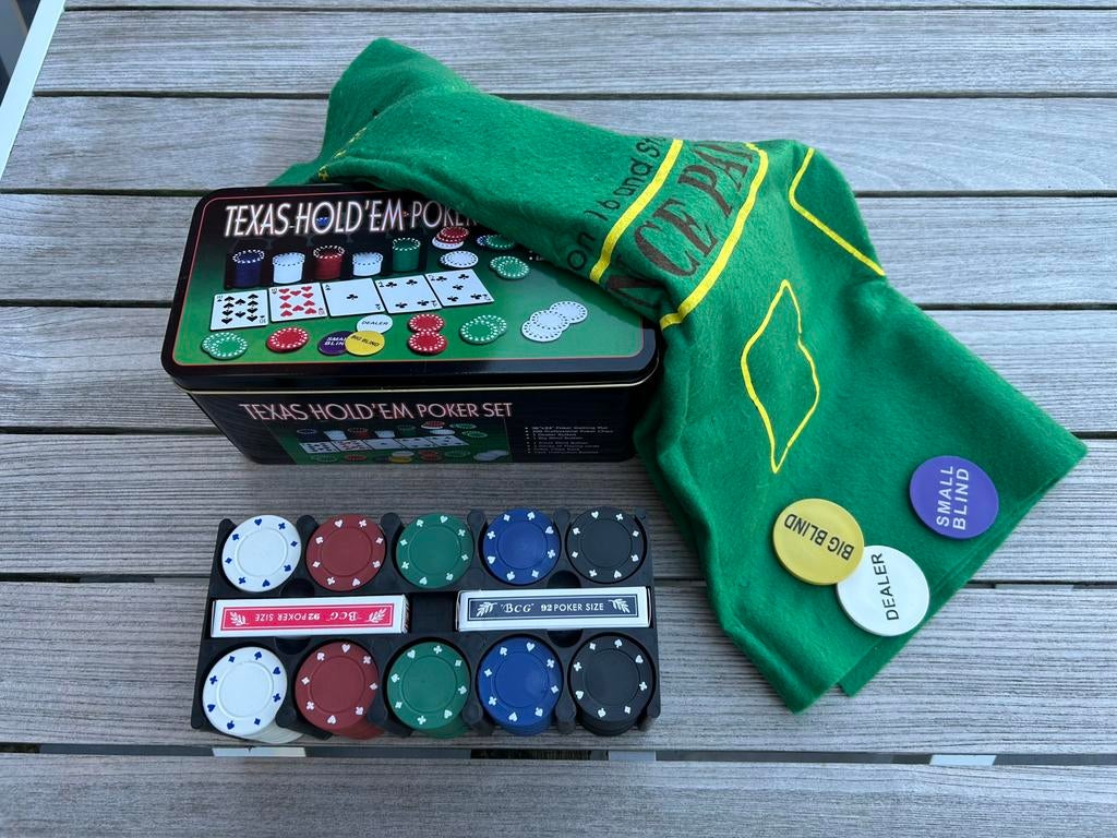 Pokerset, Ophalen, Zo goed als nieuw