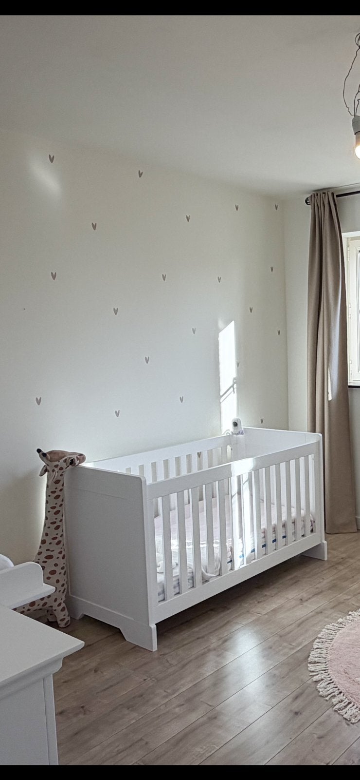 Babybed + matras + wandrek/kapstok Bopita, Kinderen en Baby's, Ophalen, Zo goed als nieuw