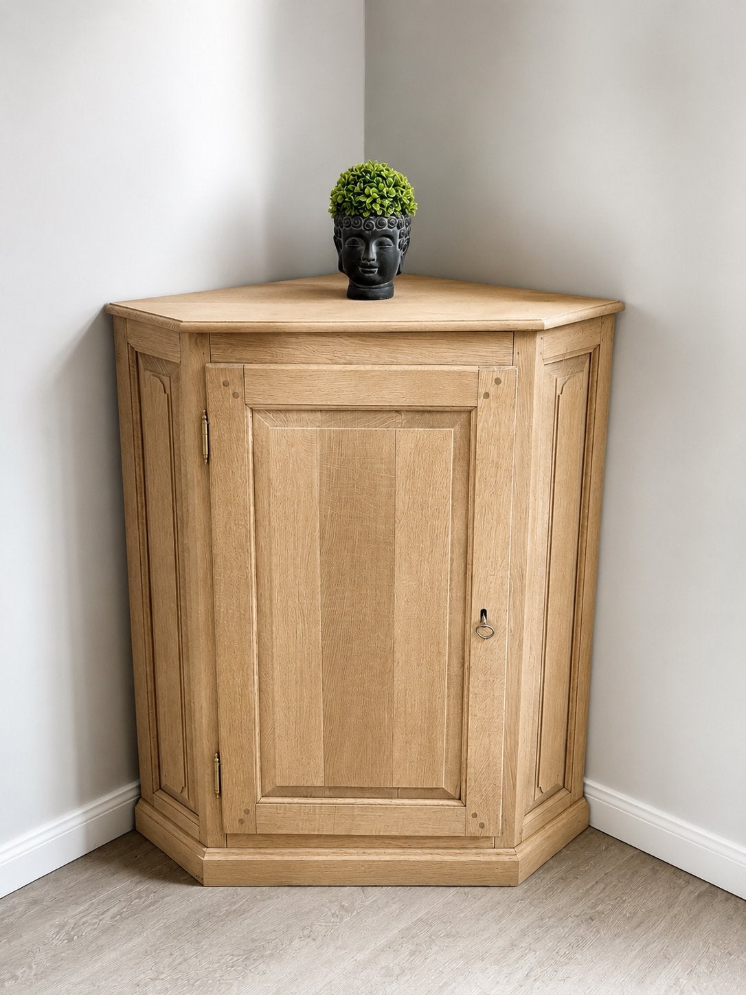 Meuble de coin en chêne aérogommé, Maison & Meubles, Enlèvement, Comme neuf