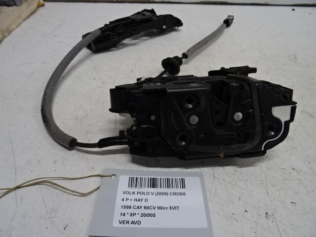 SERRURE DE PORTE AVANT DROITE Polo V (6R) (5K1837016D), Autos : Pièces & Accessoires, Volkswagen, Volkswagen AG, Utilisé, Kundenbetreuung@volkswagen.de