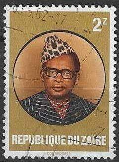 Zaire 1982 - Yvert 1089 - President Mobutu - 2 z. (ST), Postzegels en Munten, Verzenden, Gestempeld