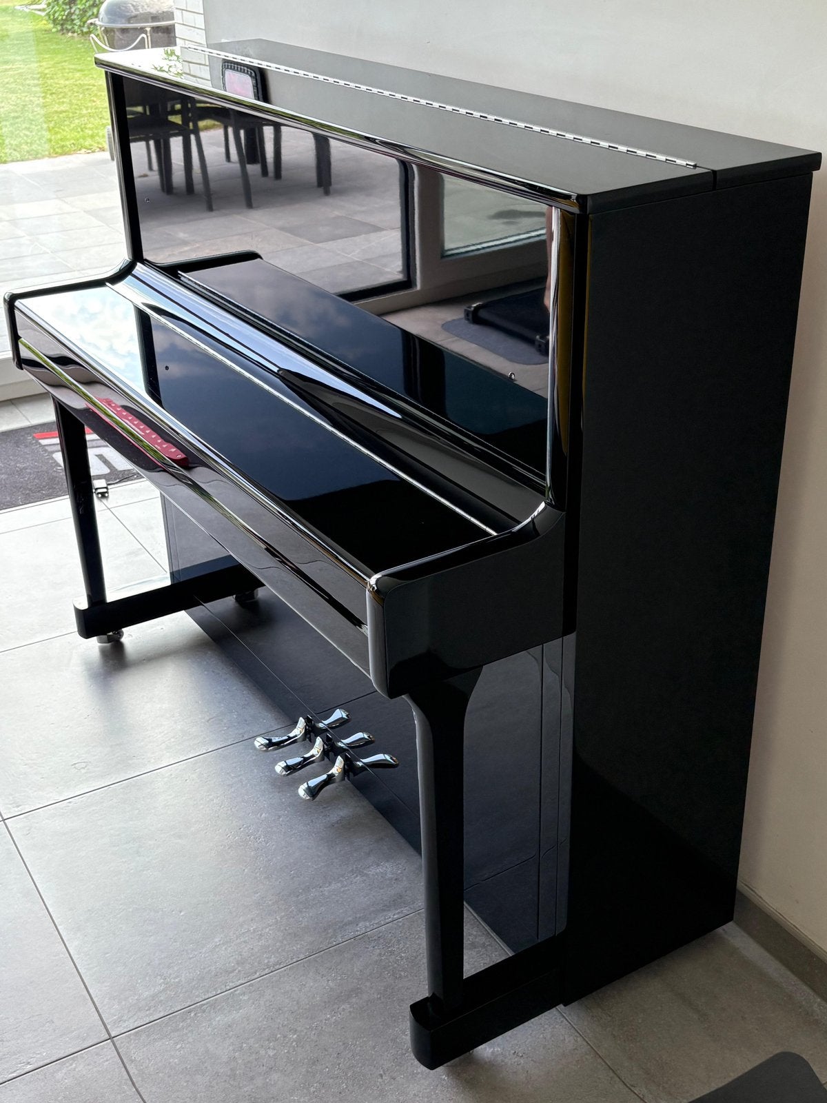 Piano Doutreligne Classique II, Muziek en Instrumenten, Piano's, Zo goed als nieuw, Piano, Zwart, Hoogglans, Ophalen of Verzenden