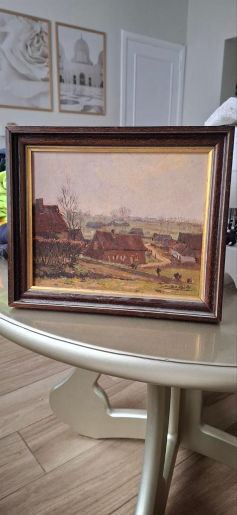 Peinture à l’huile sur panneau Emile De Geld, Antiquités & Art, Art | Peinture | Classique