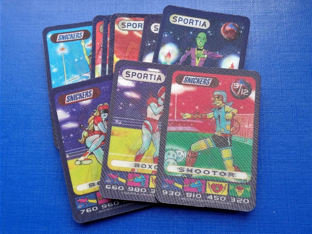 Spacix kaarten / Sportia/ Snickers, Ophalen, Nieuw, Meerdere kaarten