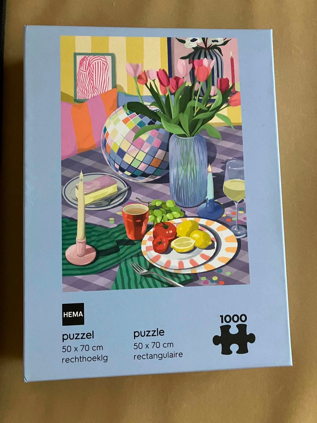Puzzel 1000 stukken - Gedekte tafel, Ophalen of Verzenden, 500 t/m 1500 stukjes, Zo goed als nieuw, Legpuzzel