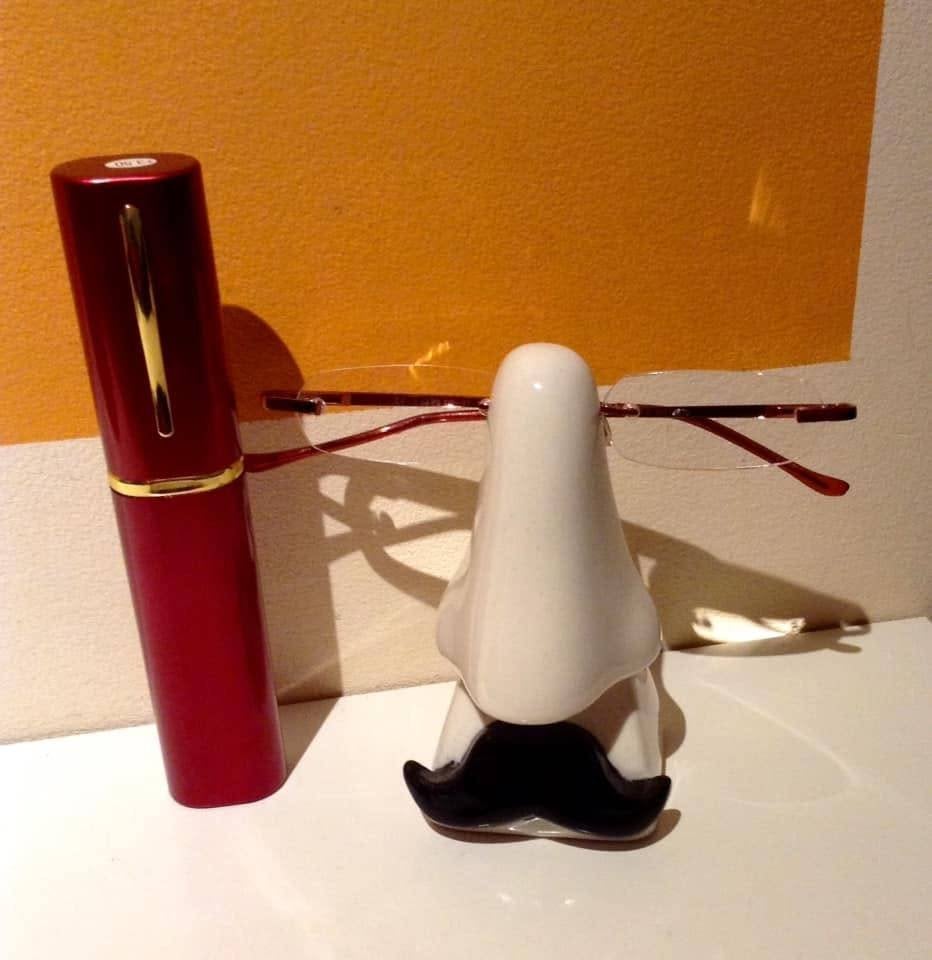 unettes de lecture +3.50 avec étui tube compact rouge, Enlèvement ou Envoi, Comme neuf, Rouge, Lunettes de lecture