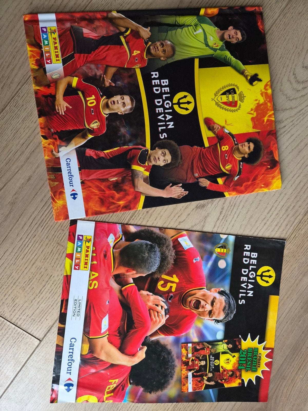 Album van de Rode Duivels 2014 +extra compleet, Ophalen, Zo goed als nieuw