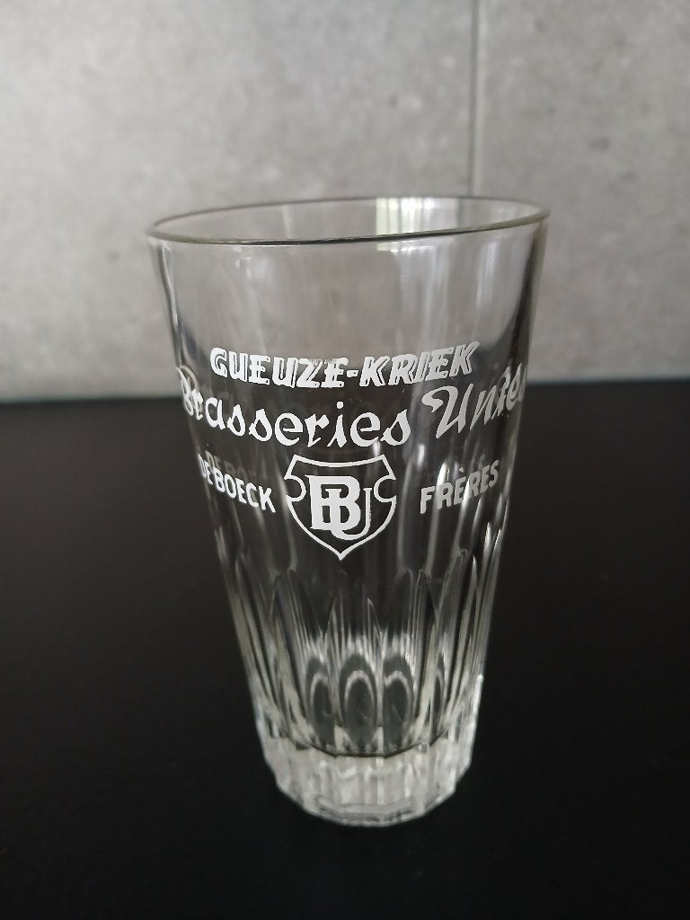 Ancien verre à gueuze BRASSERIES UNIES DE BOECK FRERES, Enlèvement ou Envoi, Comme neuf, Verre ou Verres, Autres marques