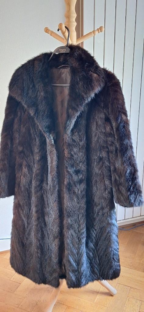 Manteau de fourrure en vison, Taille 42/44 (L), Autre, Brun, Enlèvement