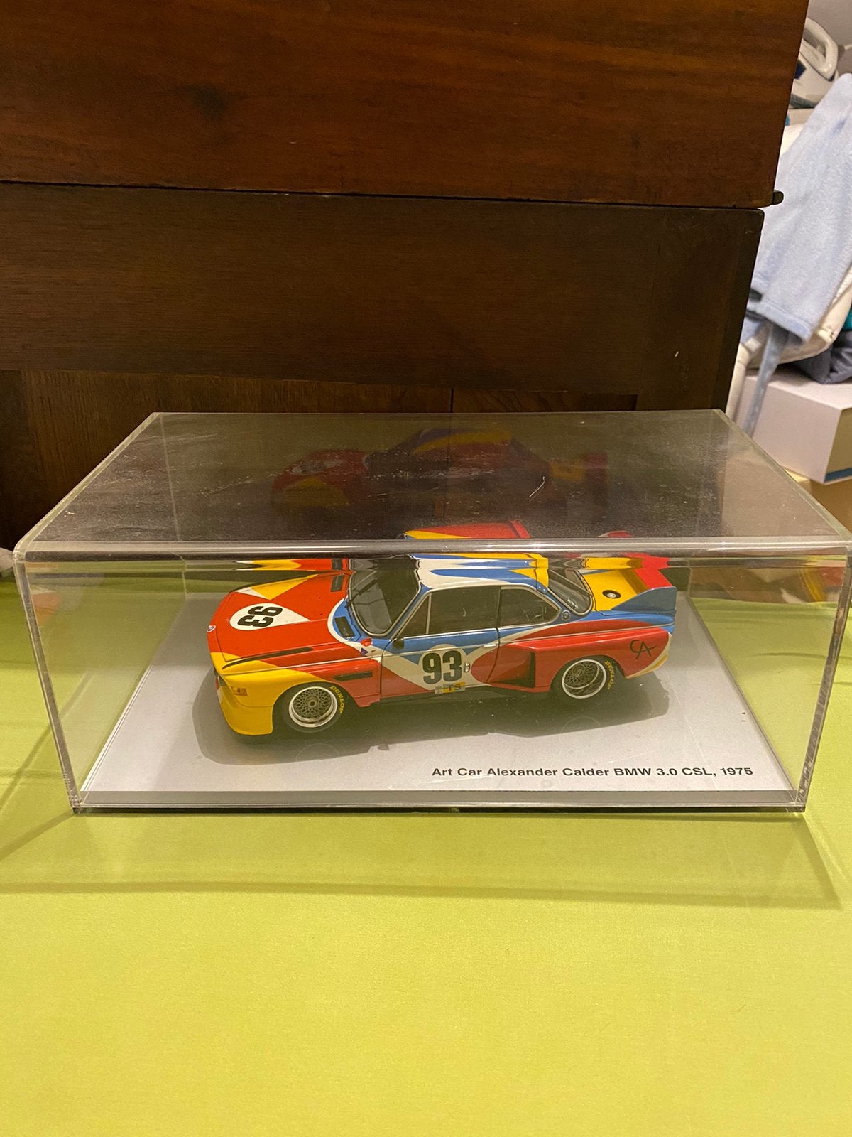 Art car bmw 3.0 CSL 1975 1/18 eme en boite, Enlèvement ou Envoi