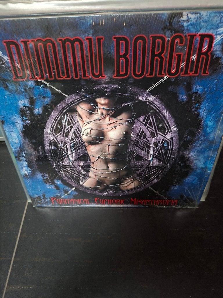 lp - dimmu borgir - puritanical euphoric misanthropia- bak 4, LP, Ophalen of Verzenden, Zo goed als nieuw, Originele persing