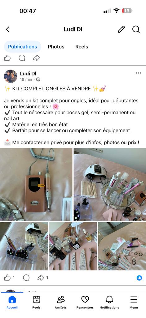 KIT COMPLET ONGLES À VENDRE