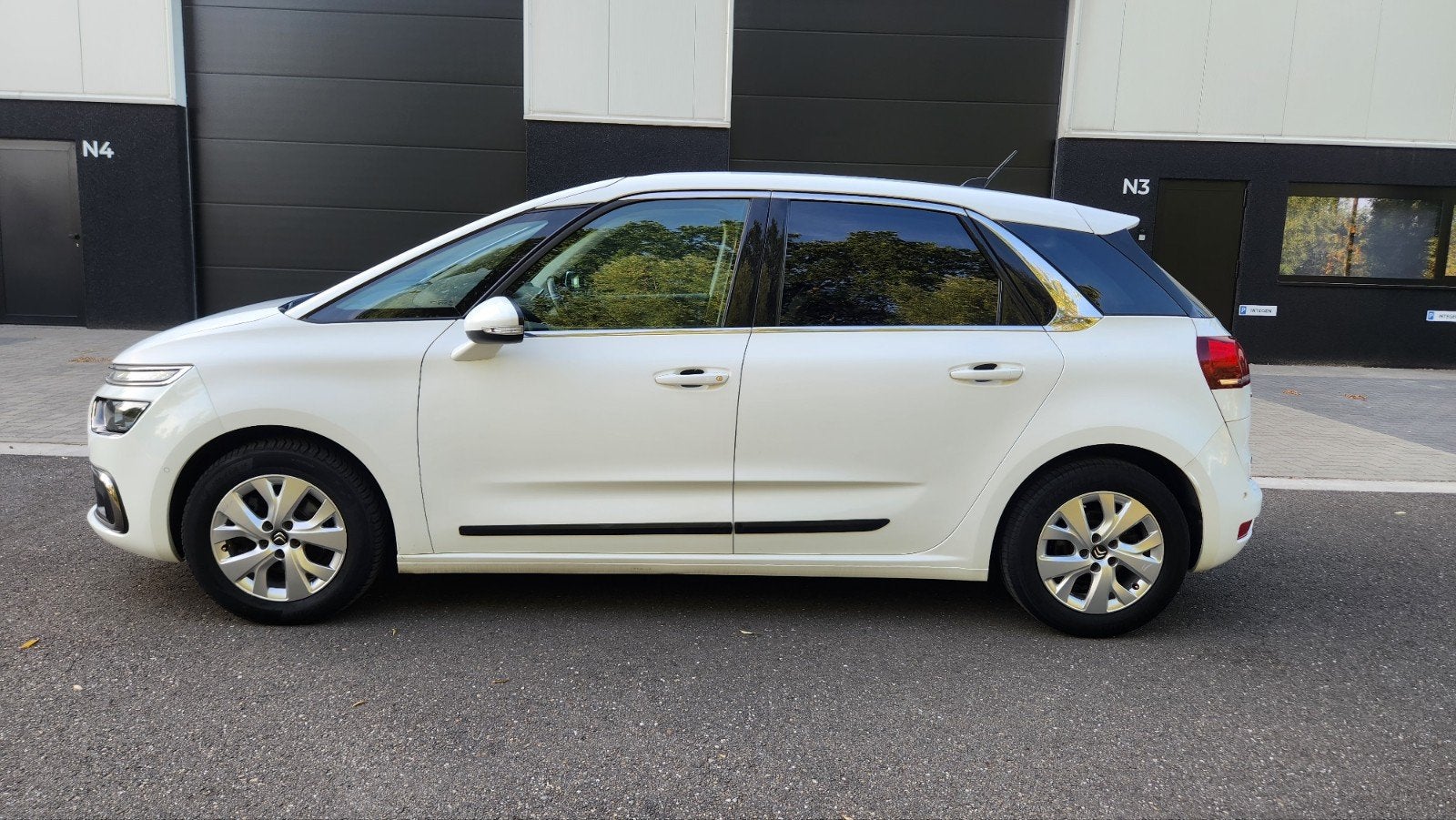 Automaat Benzine Euro6 Citroen c4 Picasso 94.700km, Auto's, Euro 6, Wit, 5 zetels, Lichtsensor