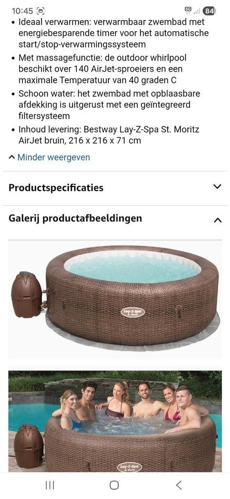 Bestway Lazy Spa met bubbels, Ophalen
