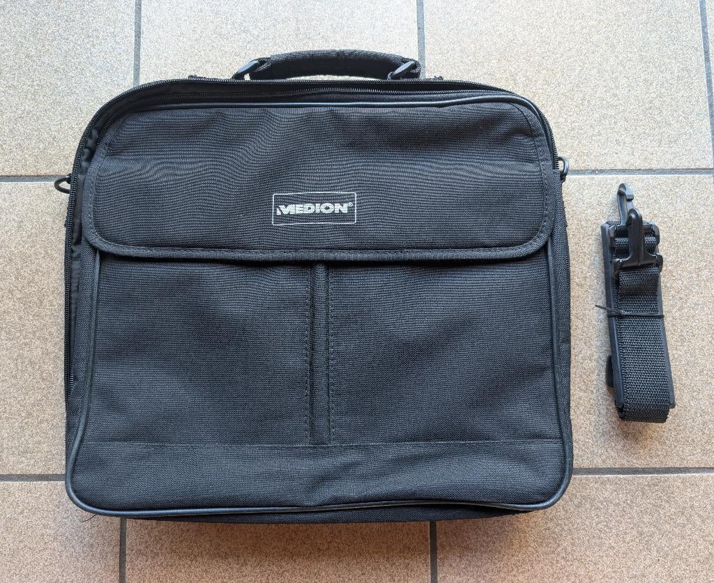 laptoptas, 15 inch, Ophalen of Verzenden, Zwart, Schoudertas