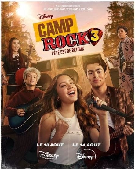 4 pl Camp Rock 3 (Disney Channel) jeudi 13.08 à 19h30 UGC TO, Tickets & Billets, Trois personnes ou plus, Comédie, Billet gratuit films spécifiques