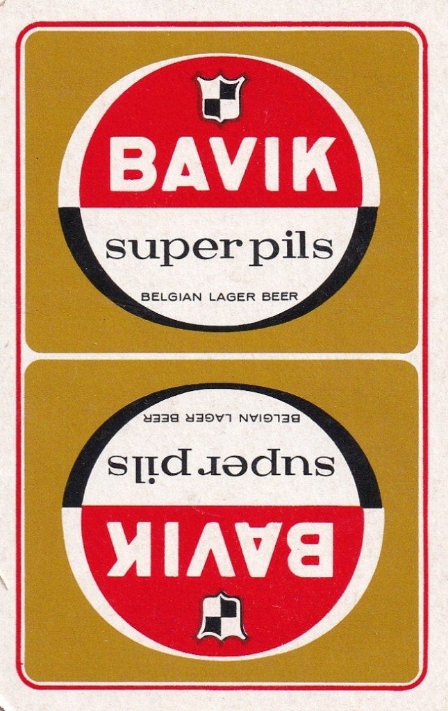 B 97 / S K BAVIK SUPER PILS LICHT BRUI?N, Verzamelen, Speelkaarten, Jokers en Kwartetten, Ophalen of Verzenden, Nieuw, Speelkaart(en)