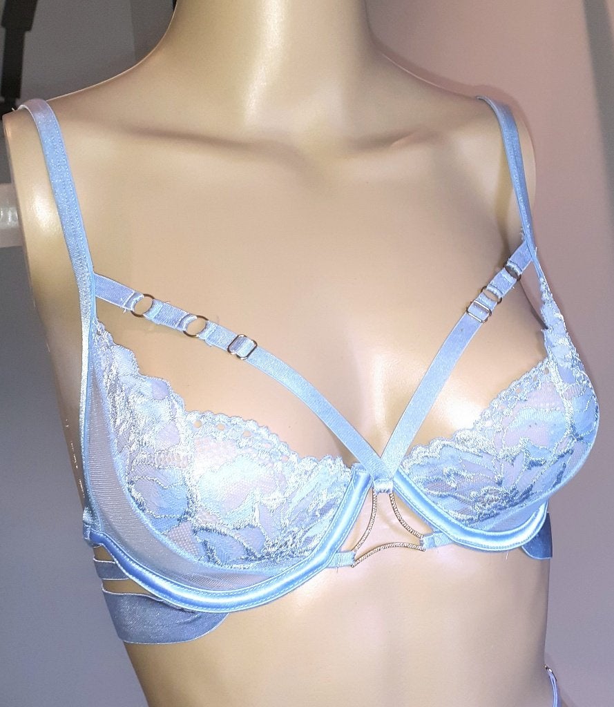 Niet voorgevormde Bh Hedonist blauw 70B Hunkemoller Private, Ophalen of Verzenden, Blauw, BH