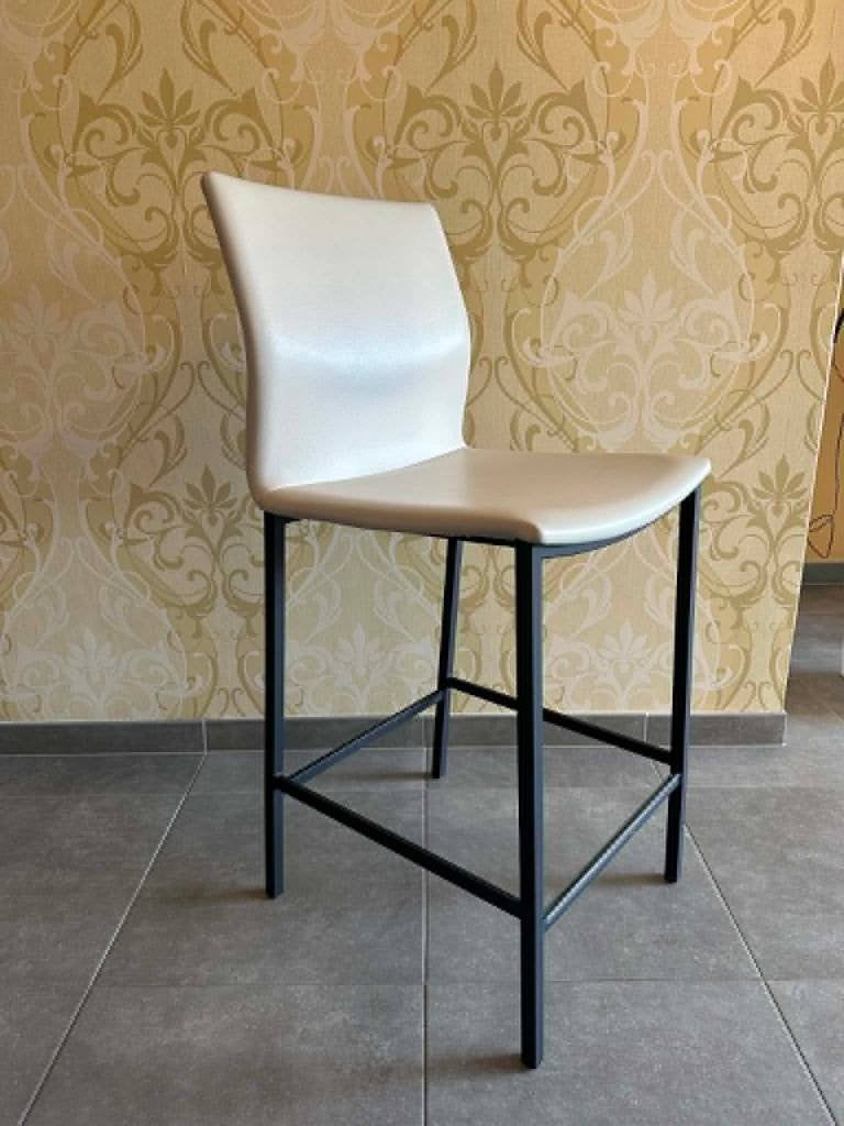 Set hoge eettafel + 4 hoge stoelen, Huis en Inrichting, Tafels | Eettafels, Ophalen, Gebruikt, 50 tot 100 cm, Vierkant