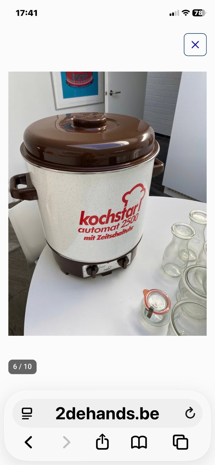 Elektrische automatische steriliseerpot, Ophalen, Gebruikt