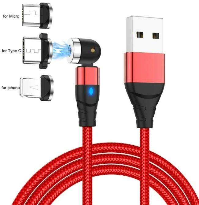 Câble USB magnétique 540, rouge, 30 cm, Enlèvement ou Envoi, Neuf