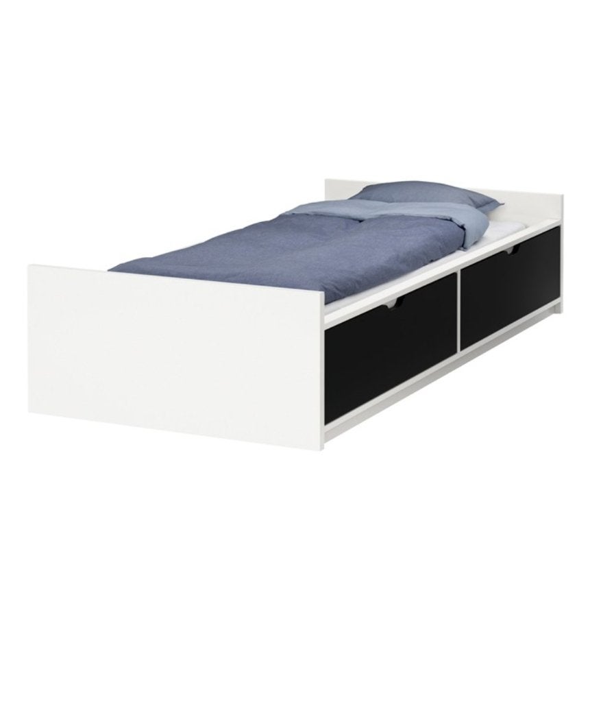 Eenpersoonsbed, Huis en Inrichting, Slaapkamer | Bedden, Ophalen, 90 cm, Eenpersoons, Wit