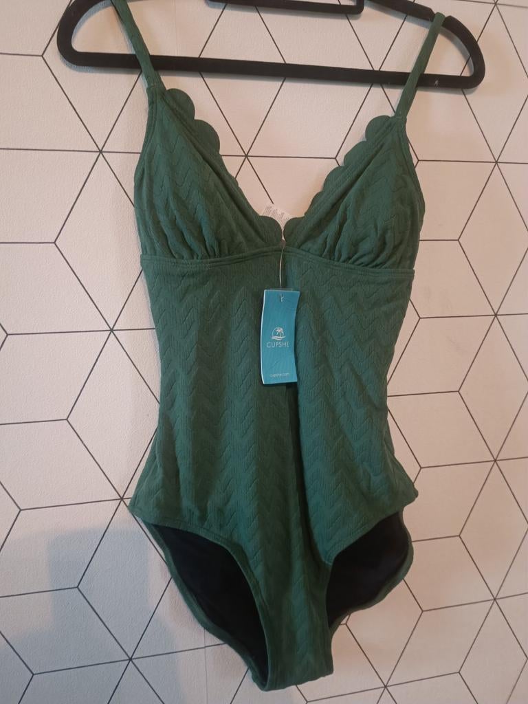 Maillot de bain Cupshe, Envoi, Vert, Maillot de bain