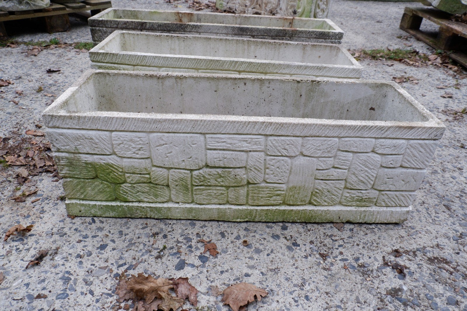 3 jardinières en béton, Enlèvement, Béton