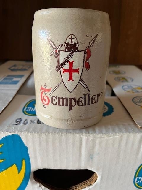 tempelier, Verzamelen, Ophalen of Verzenden, Gebruikt, Bierglas