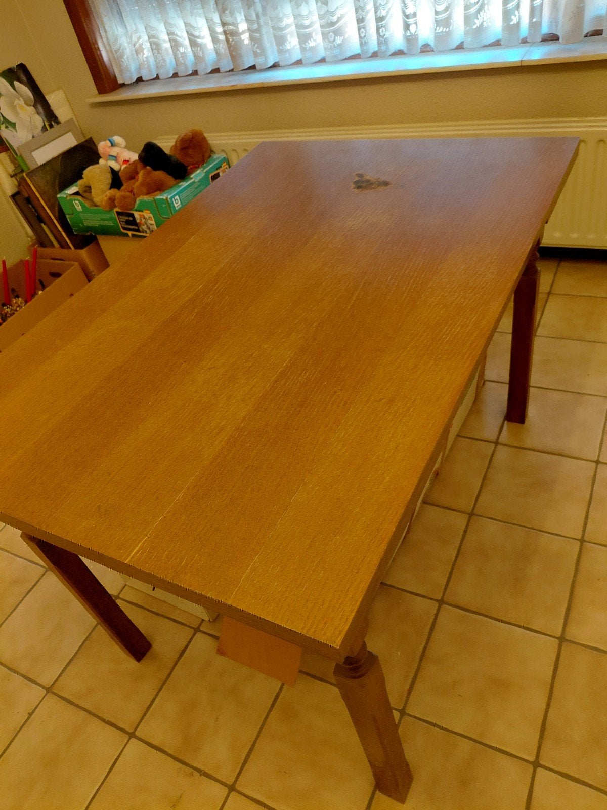 tafel in taek 120 x 80 cm, Ophalen