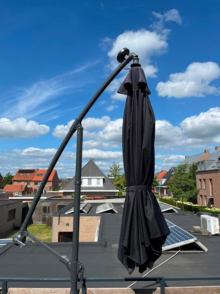 Zweefparasol, Ophalen, 2 tot 3 meter, Verstelbaar, Zweefparasol