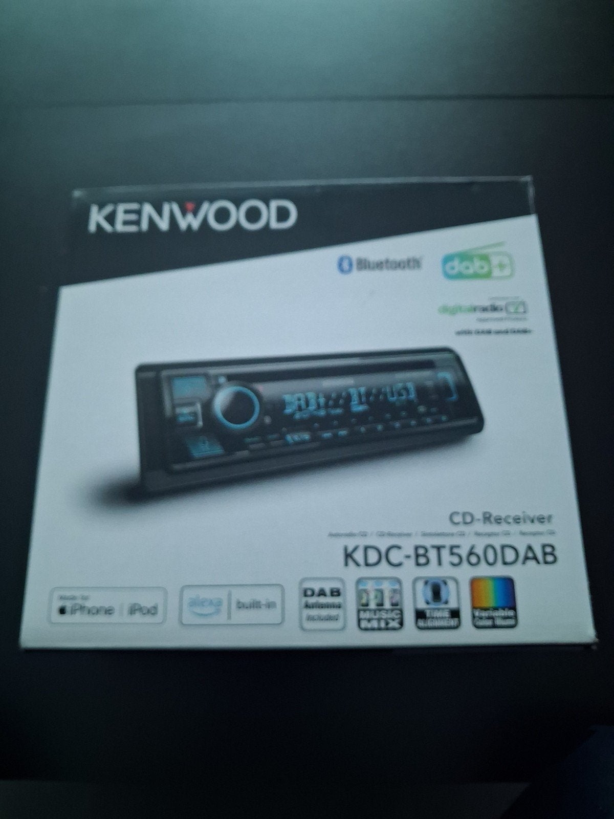 Kenwood KDC-BT560DAB CD/USB Receiver met DAB+ & Bluetooth, Enlèvement