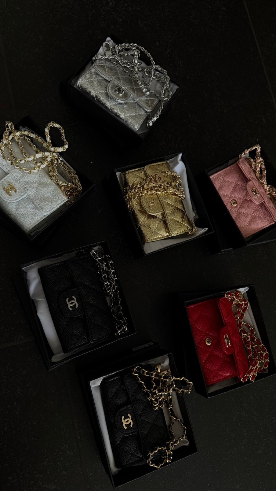 Mini-chaîne de portefeuille Chanel, Enlèvement ou Envoi, Neuf, Autres couleurs, Autres types