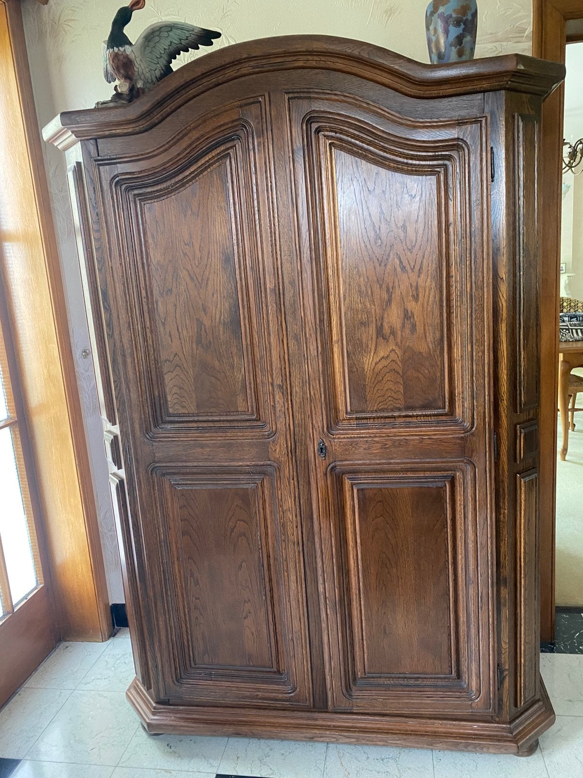 Armoire d'entrée en chêne brun foncé, Enlèvement