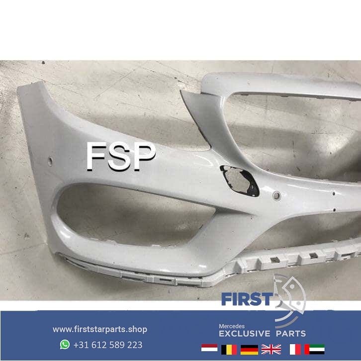 W205 AMG Voorbumper Mercedes C Klasse 2014-2018 bumper wit, Utilisé, -, Avant, -