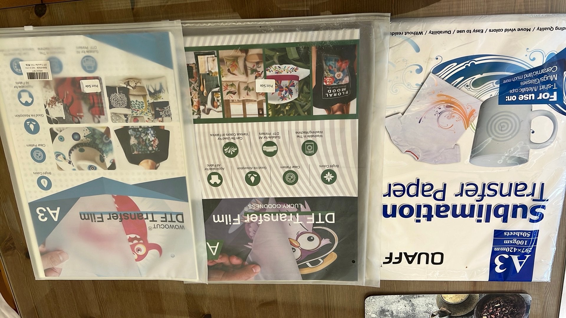 3 pakken sublimation transfer paper, Computers en Software, Printerbenodigdheden, Ophalen of Verzenden, Zo goed als nieuw