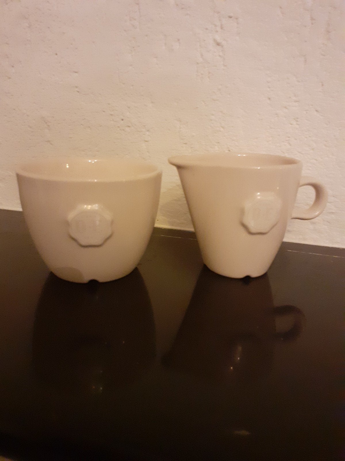 Douwe Egberts melkkannetje suikerpotje, Maison & Meubles, Cuisine | Vaisselle, Enlèvement ou Envoi, Pichet