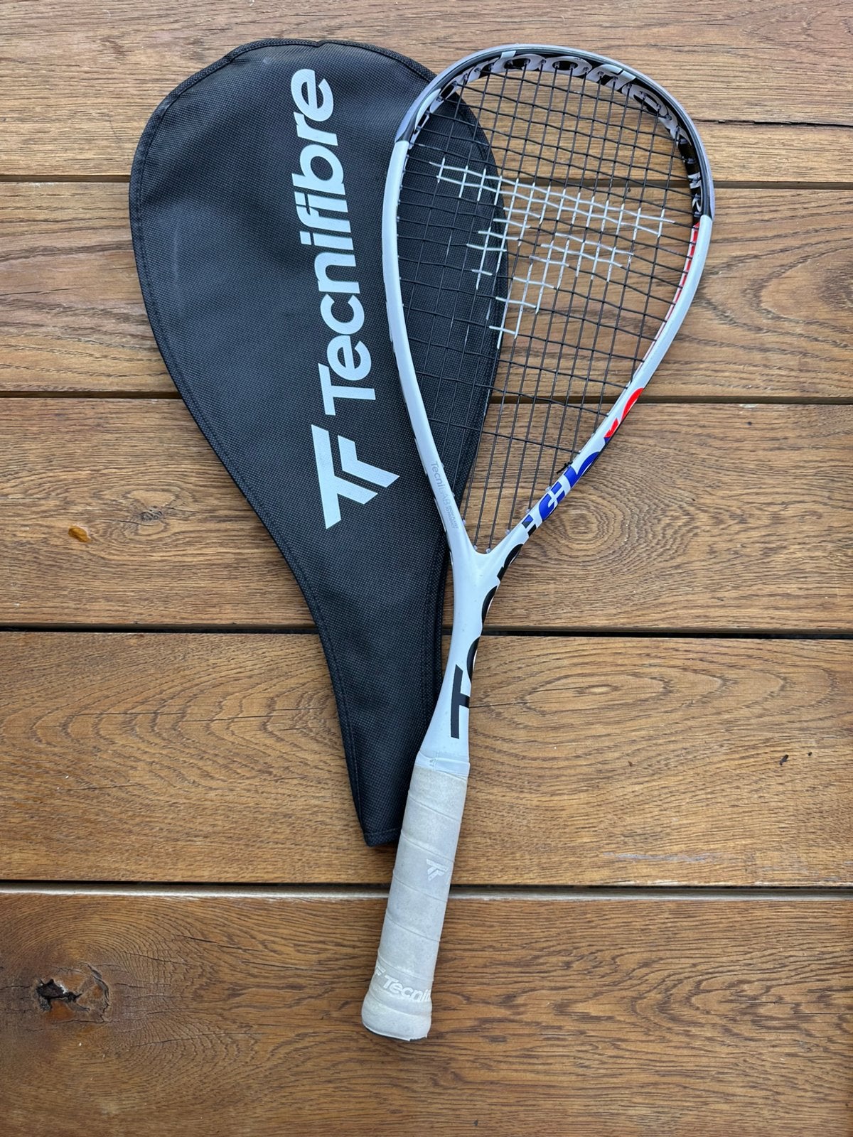 Squash raket, Ophalen, Gebruikt, Met hoes