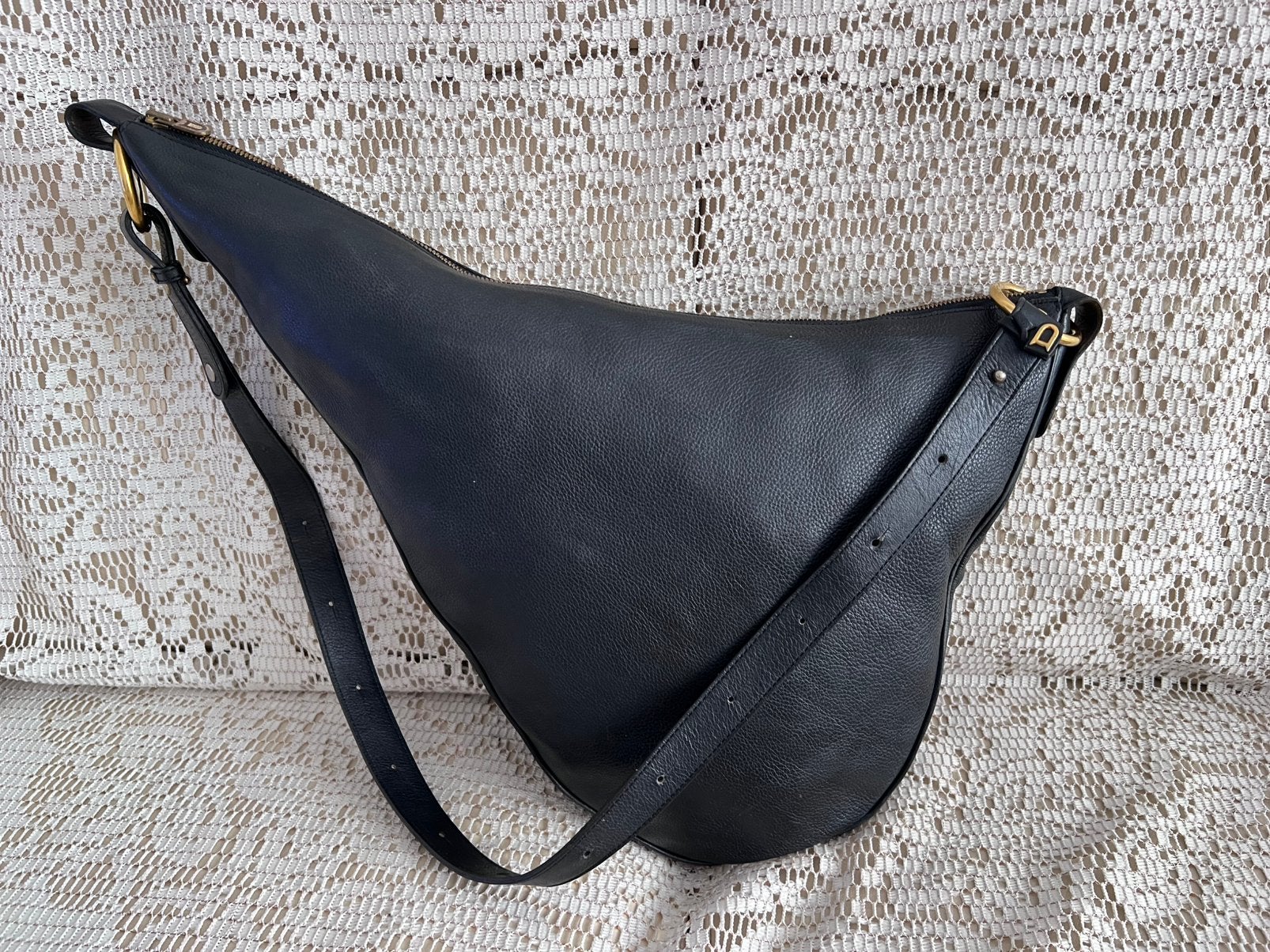 Sac DELVAUX modèle Tentation cuir noir, Enlèvement ou Envoi, Comme neuf, Noir, Cuir
