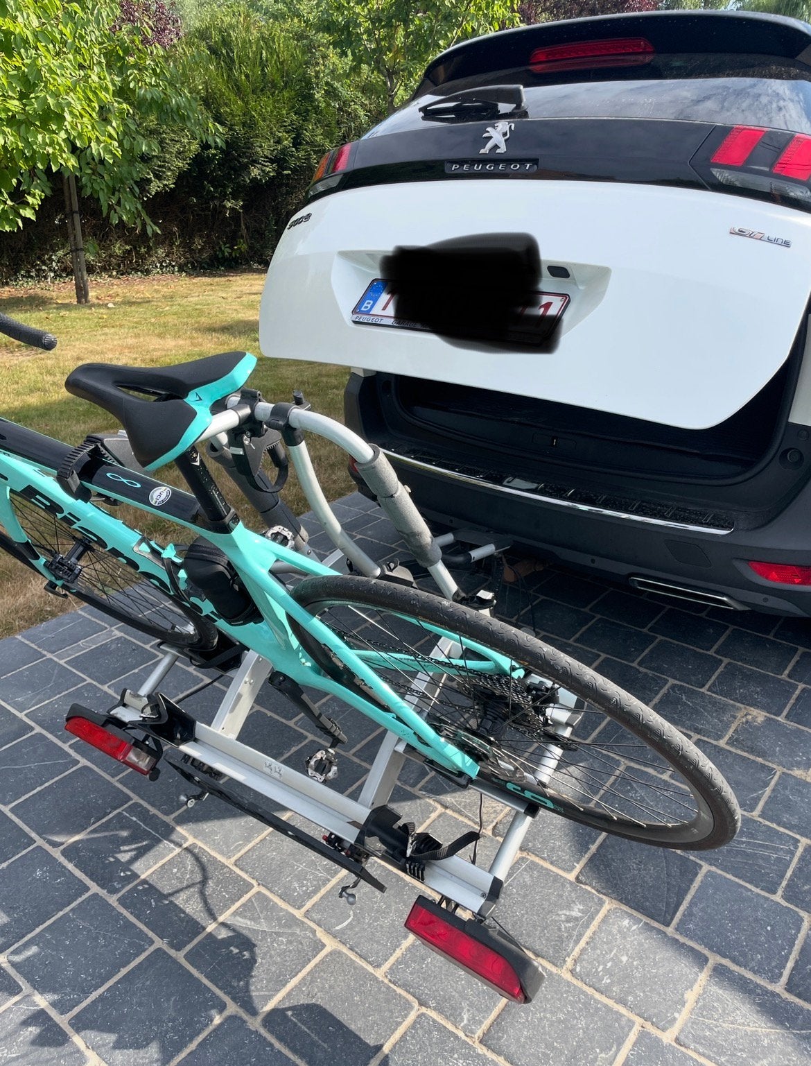 Porte-Vélos ALTERA (allemand) basculant pour 3vélos, Support d'attelage, Pneus larges, 3 vélos ou plus, Enlèvement