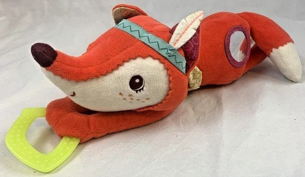 Lilliputiens Alice de Vos knuffel Baby speelgoed Rammelaar, Verzenden, Zo goed als nieuw, Rammelaar
