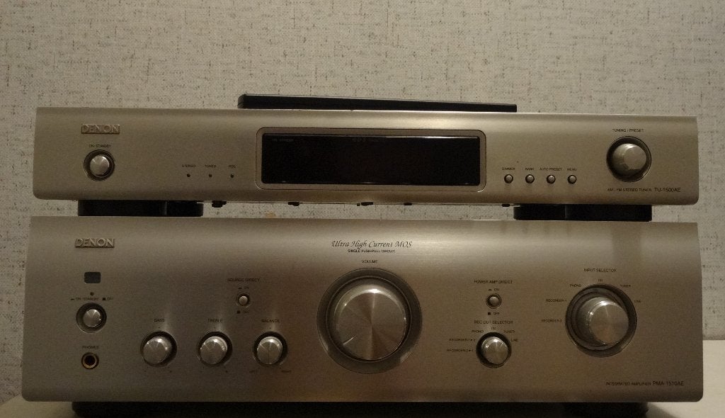 Denon PMA-1510AE + TU-1500AE topversterker 2 trafos 15kg, Audio, Tv en Foto, Versterkers en Ontvangers, Denon, Ophalen of Verzenden