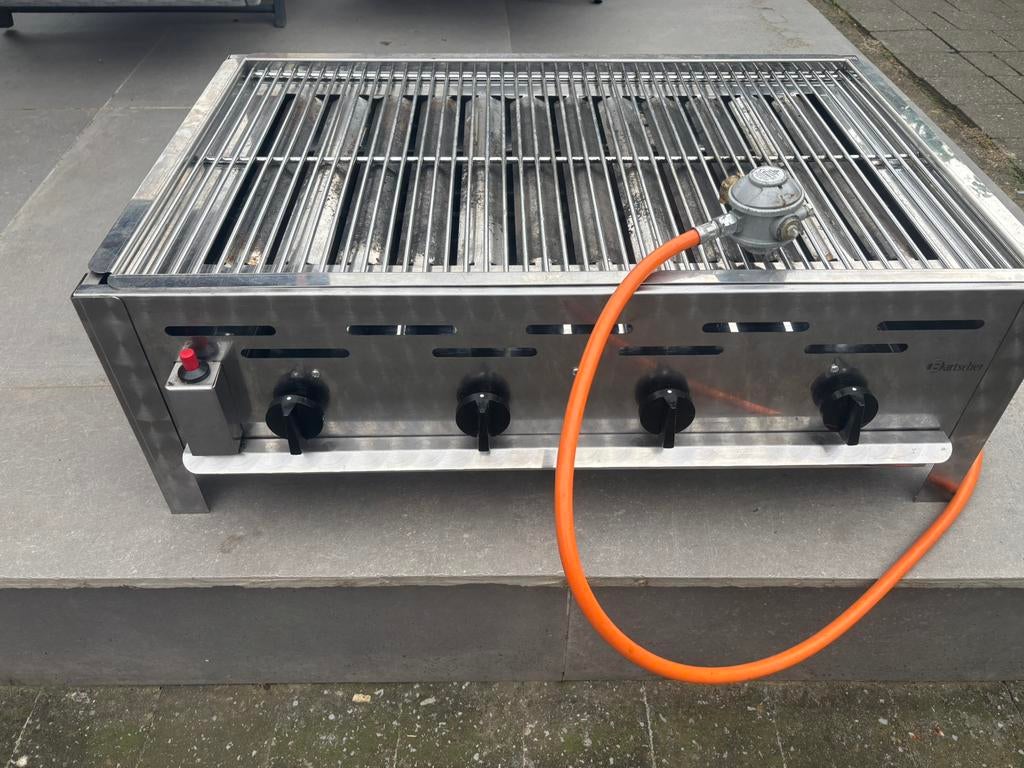 Professioneel grill op gas, Ophalen, Gebruikt