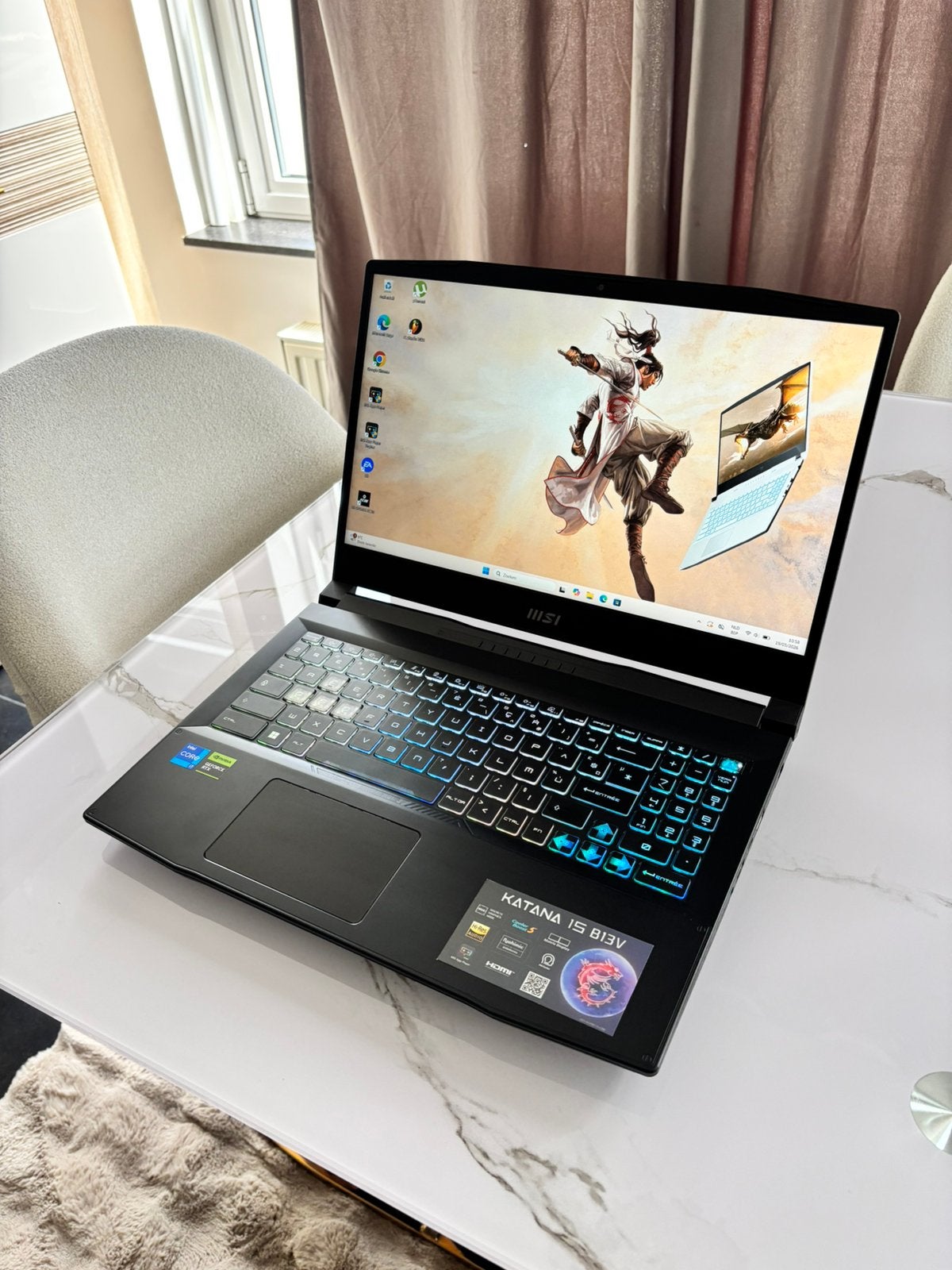 Msi Katana B13V met 13 gen i7 en rtx 4070, Ophalen, Zo goed als nieuw, 8 GB, SSD