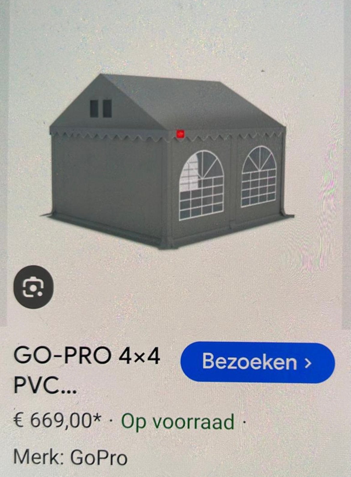 Tente de fête grise Grizzly 4x4, Tente de réception, Pliable, 2 mètres ou plus, Comme neuf