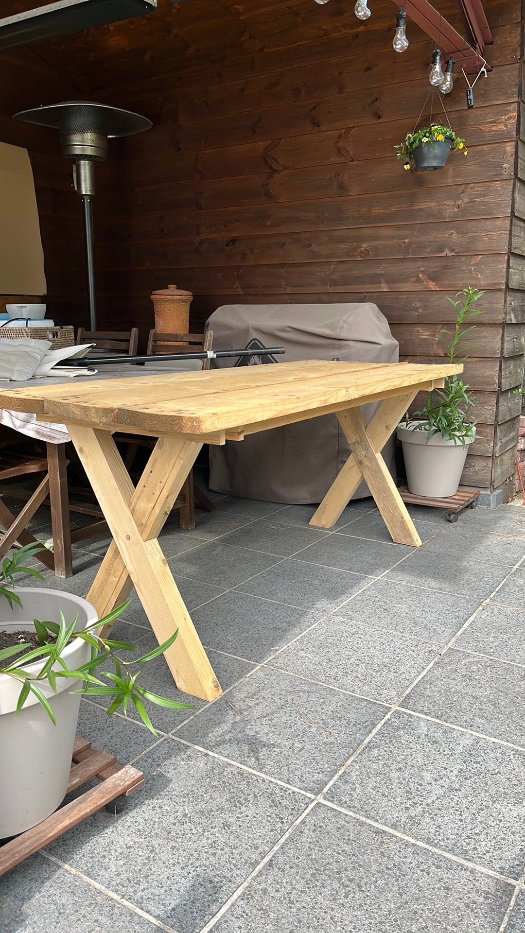 Tafel, Ophalen, Gebruikt, Rechthoekig, Hout