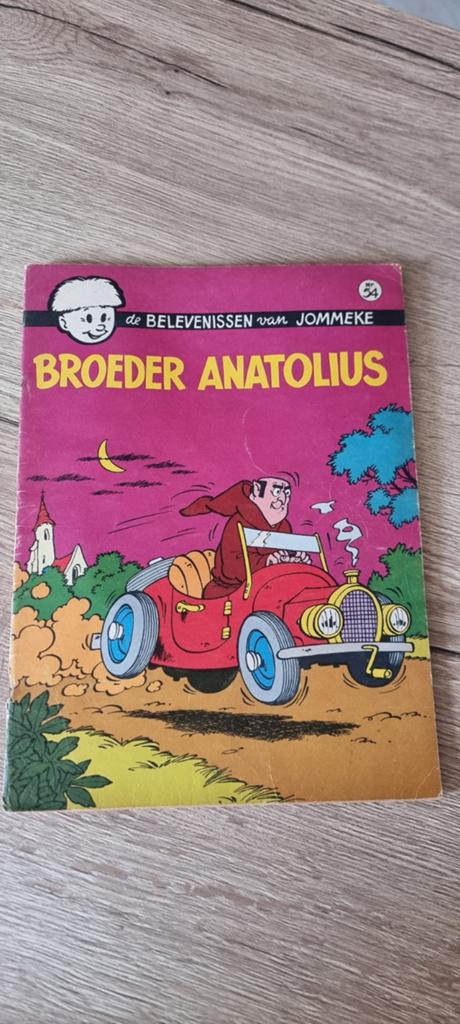 Vintage strip Jommeke 54 - Broeder Anatolius, Boeken, Eén stripboek, Ophalen of Verzenden, Gelezen, Jeff Nys